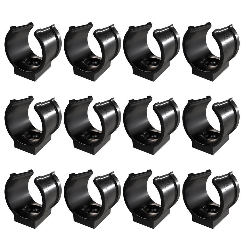 Kit 12 Abraçadeira Impacto Cano 20Mm 1/2`` Preta Estrela