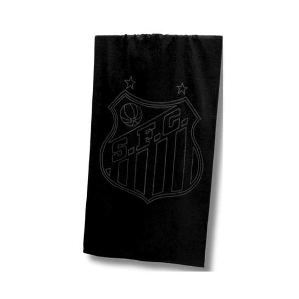 Toalha De Piscina Jacquard Time Santos Buettner Preto
