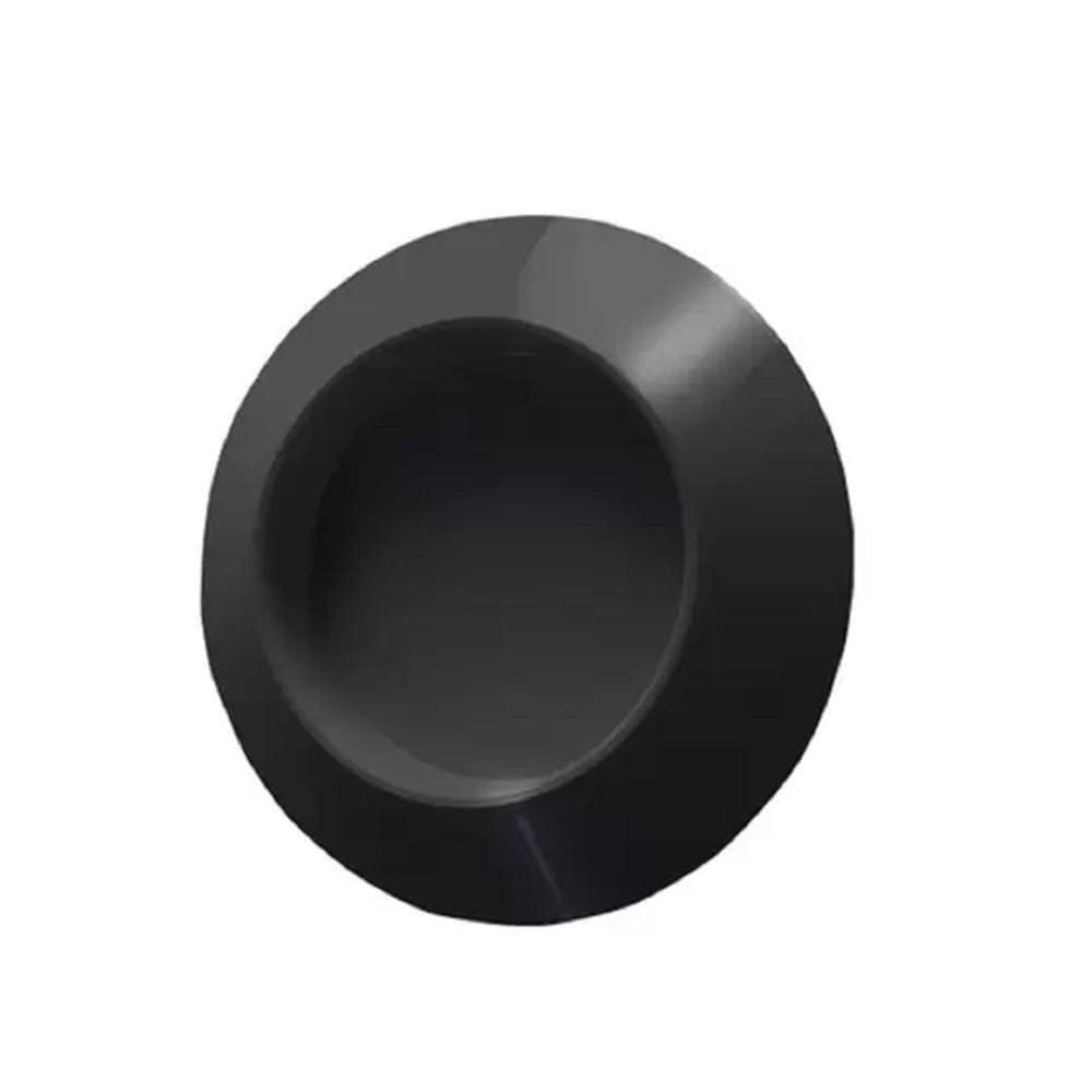Puxador Adesivo Slim Box Portas E Armários Redondo Preto