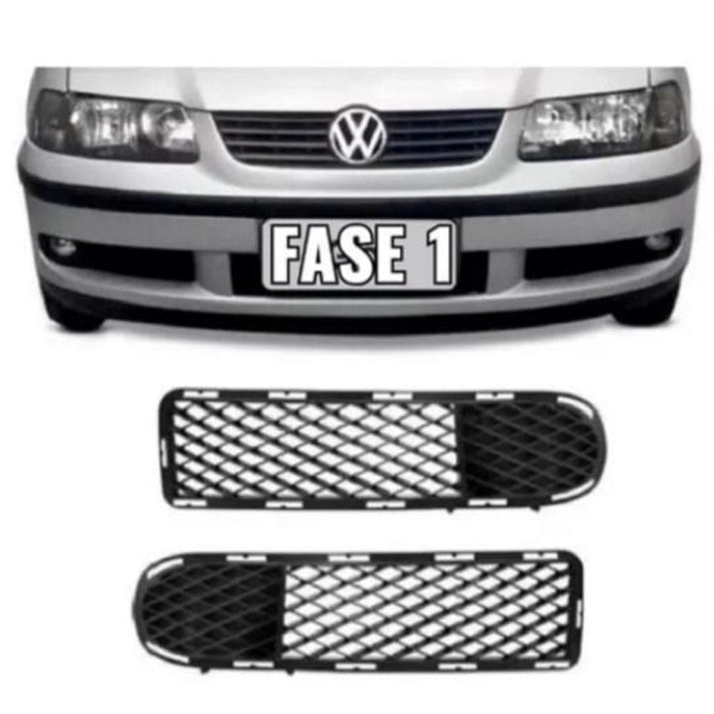 Par Grade Milha Parachoque Saveiro G3 2002 S/ Furo