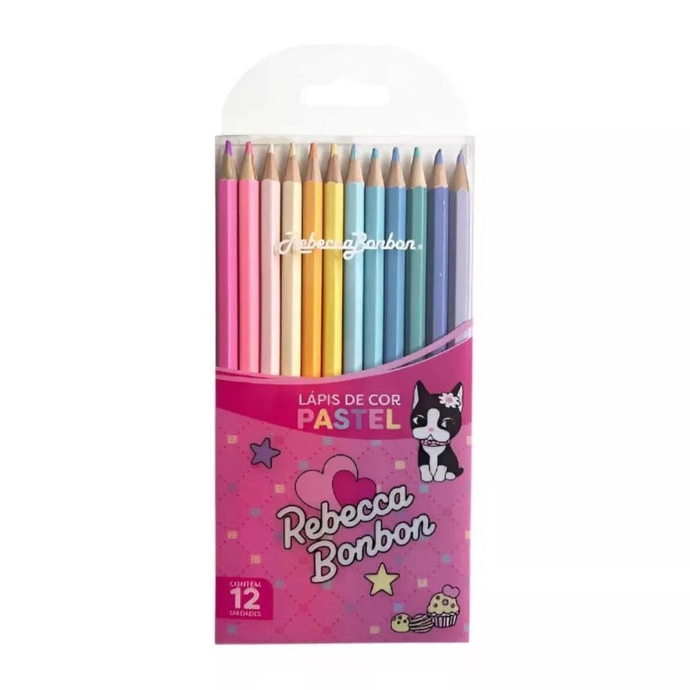 Blister Com 12 Lápis De Cor Pastel - Rebecca Bonbom