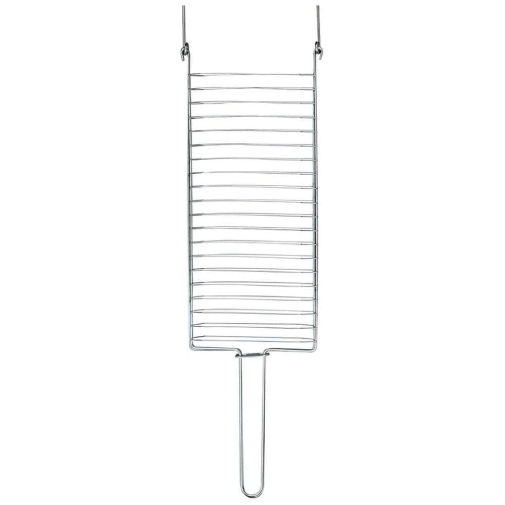 Kit Preparo Churrasco 9Pc Grelha Espeto 65Cm P/Churrasqueira