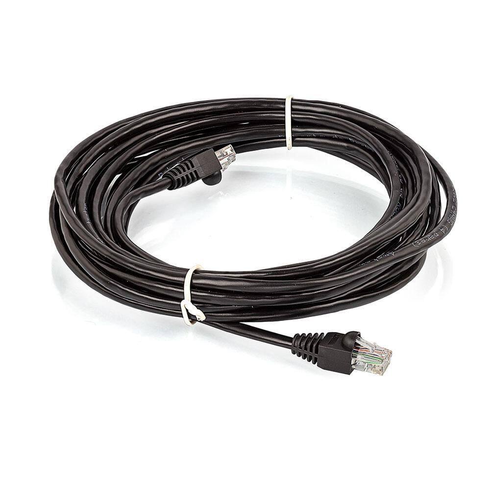 Cabo De Rede Blindado Cat5E Montado Preto - 10 Metros