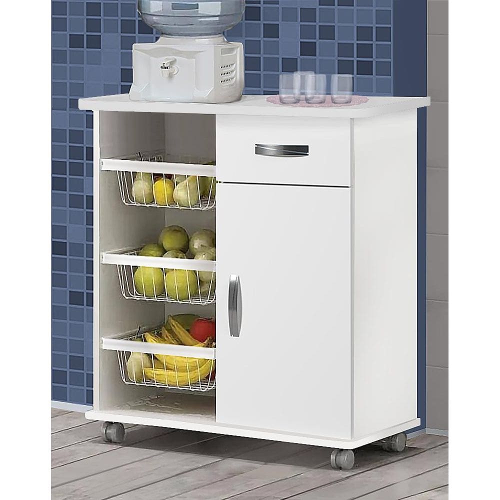 Balcão Com Fruteira  Branco  - Premium