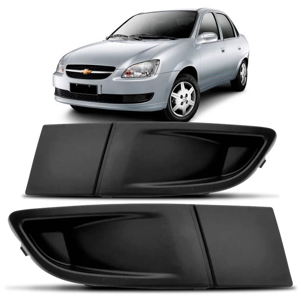 Par Moldura Grade Milha Corsa Classic 2010 Á 2013 Sem Furo