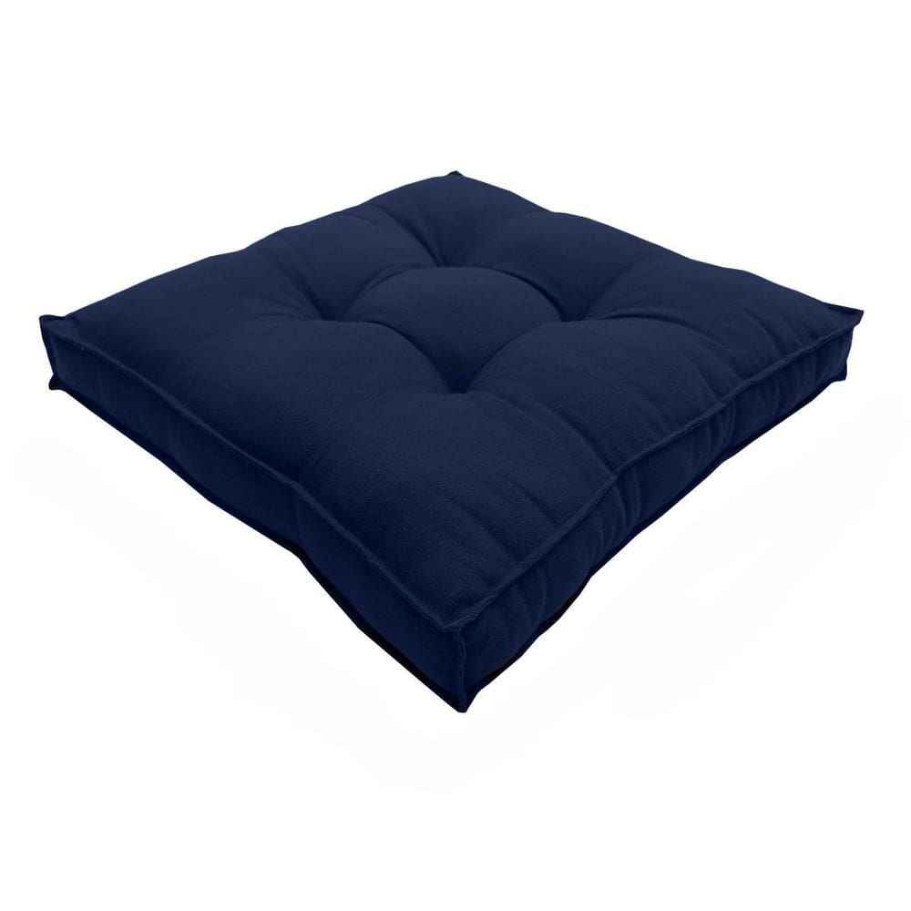 Almofada Futon Decoração 70X70 Cm Azul Marinho
