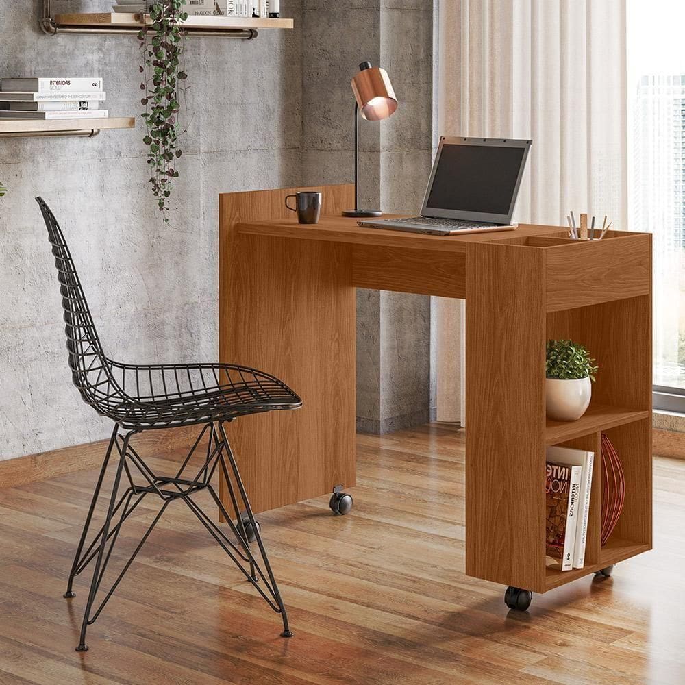 Mesa Escrivaninha Módulo 2 Office Alessa Lukaliam Móveis Jequitiba Jequitiba