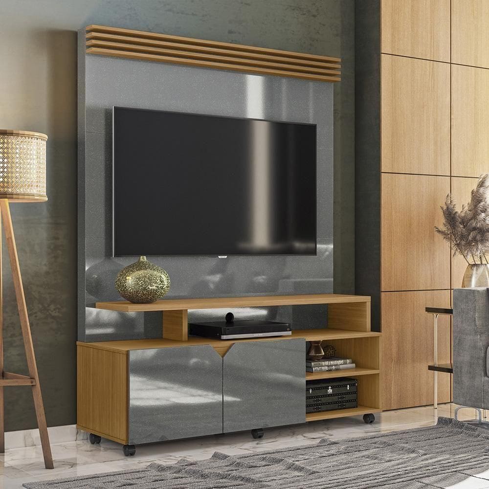 Home Berlim Para Até 60 Polegadas C- Rodizios - Lukaliam Móveis