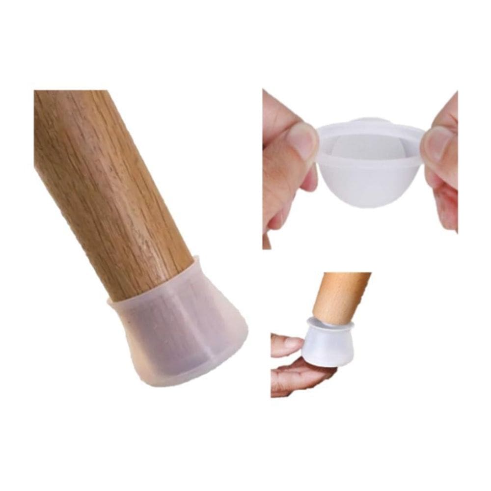 Kit 8 Protetor De Silicone Para Pé Palito 20Mm - 25Mm - 28Mm