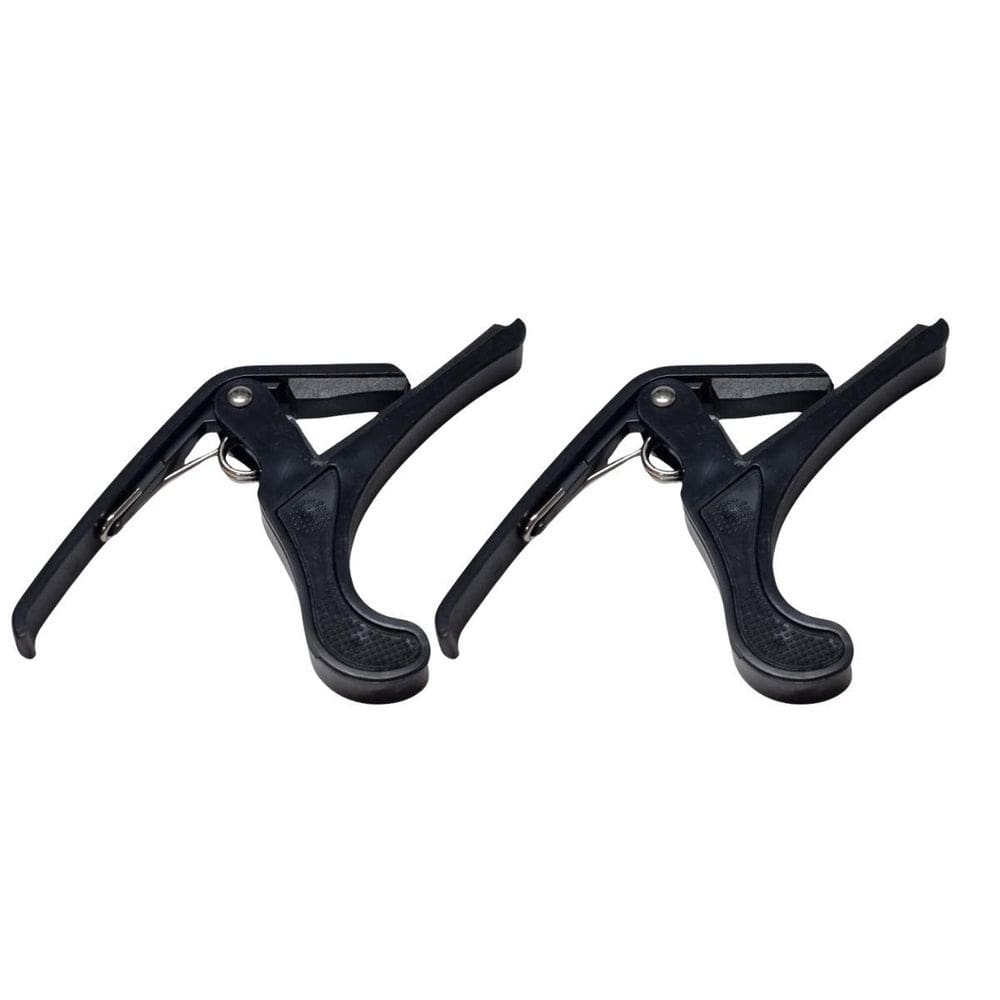 Kit 2 Capotraste Violão Nylon Aço Guitarra Hook Abs Plástico