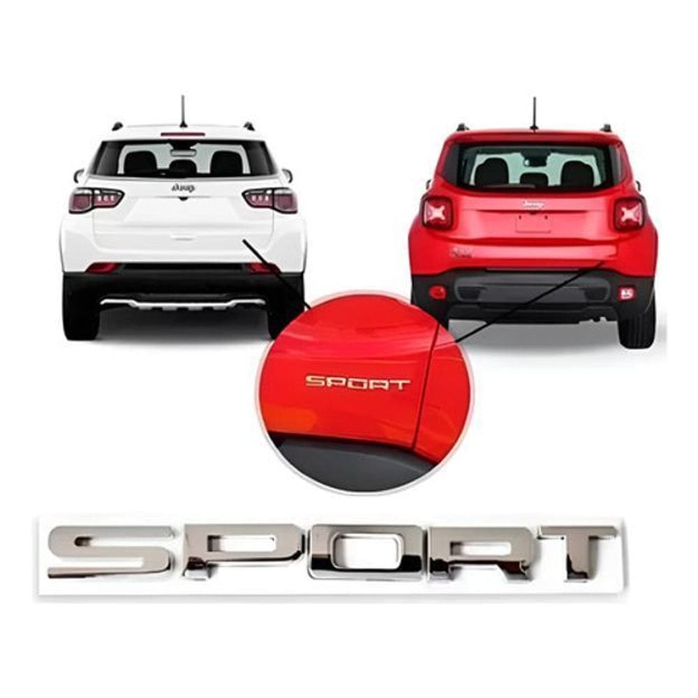 Emblema Letreiro Sport Jeep Renegade 2015.. E Compass 2017..