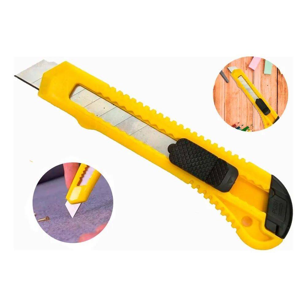 Estilete Multiuso Fertak Lâmina 18Mm Profissional Com Trava