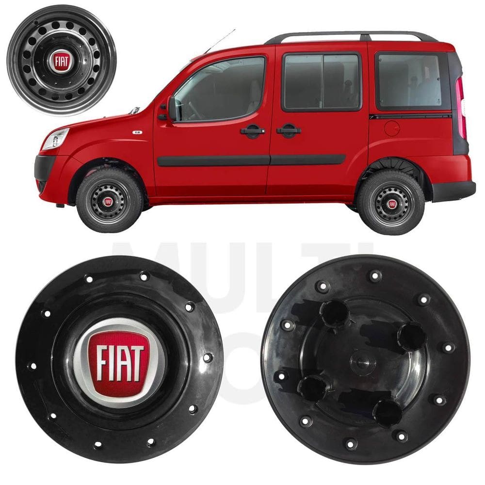 1X Calota Centro Roda Ferro Aro 14 Fiat Doblo 2002 A 2021