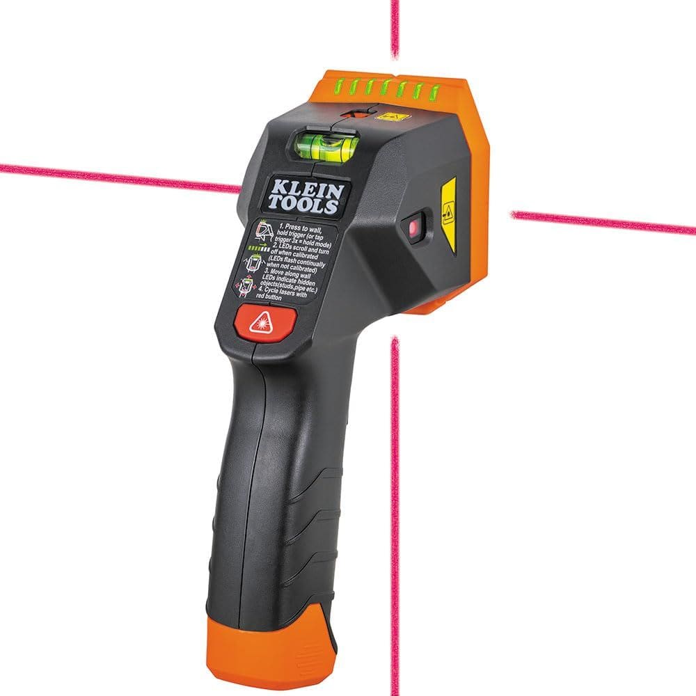 Localizador eletrônico de parafusos Klein Tools ESF150LL com lasers de linha cruzada