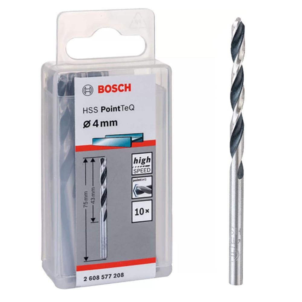 Kit Jogo De Brocas Para Metal Hss Pointteq 4,5Mm Com 10 Peça