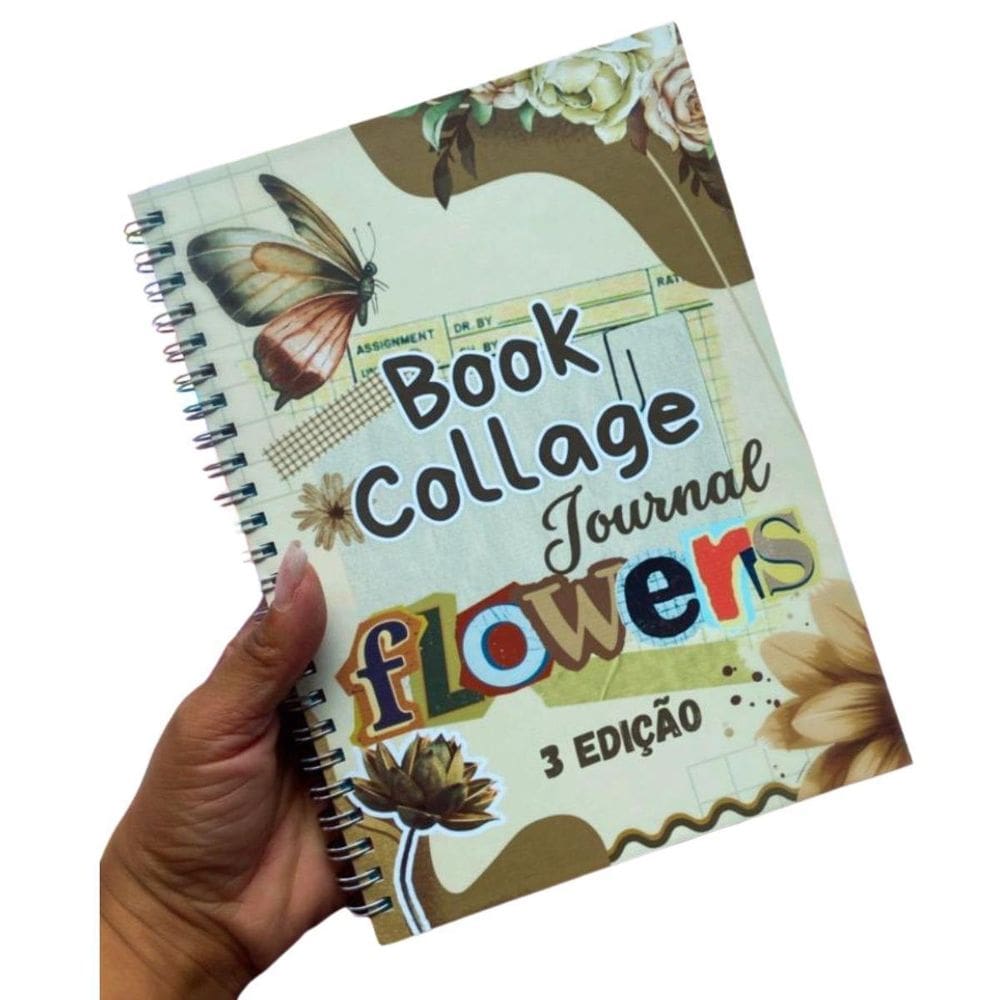Caderno Adesivos Collage Book A5 Adesivo Terceira Edição