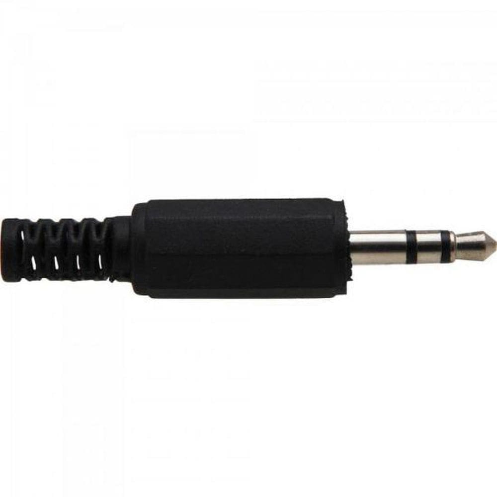 Plug P2 Estéreo Com Protetor De Cabo Pgpd0003 Preto Storm