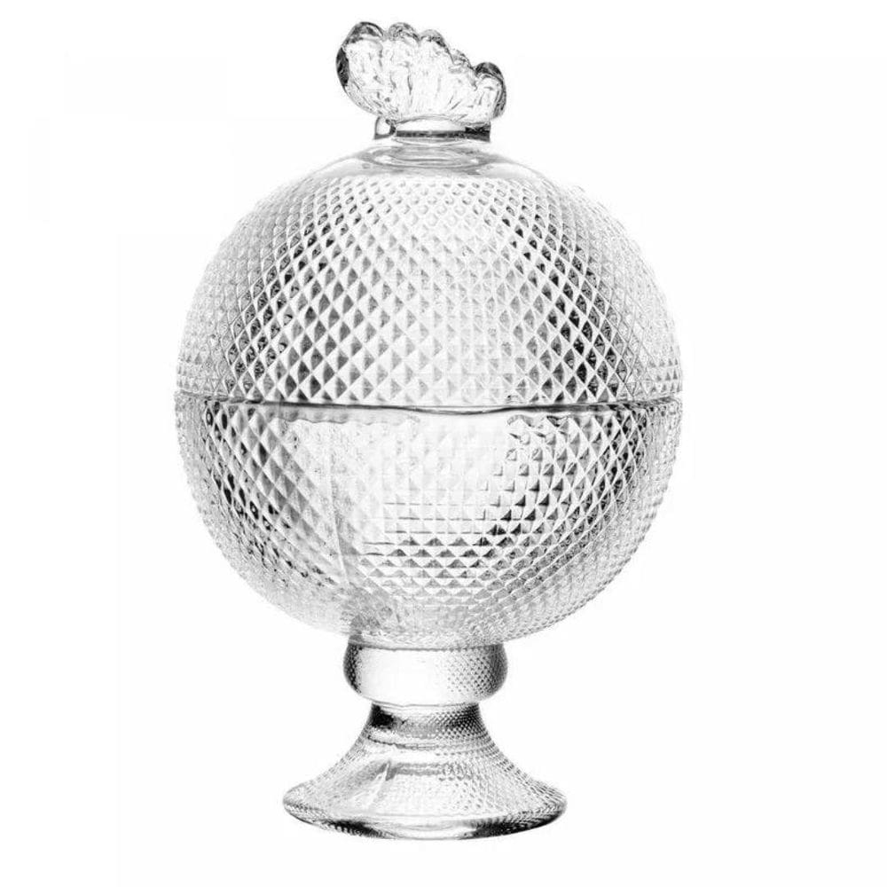 Potiche De Cristal Pé Butterfly 8,5X8,5X13Cm 20740 Wolff