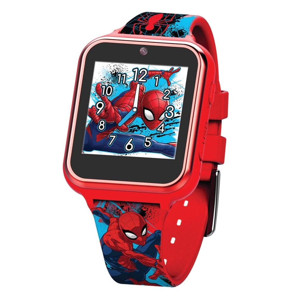 Relógio inteligente Accutime Marvel Spider-Man vermelho para crianças SPD4588AZ