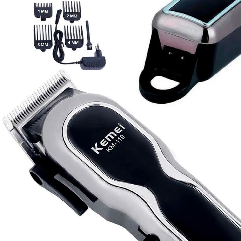 Kit Kemei Para Barba E Cabelo Profissional