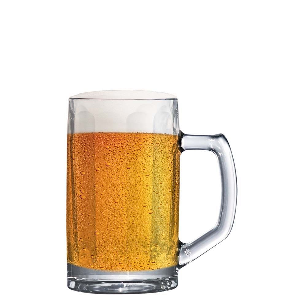 Caneca de Vidro Brema M Canelada 330ml - Ruvolo