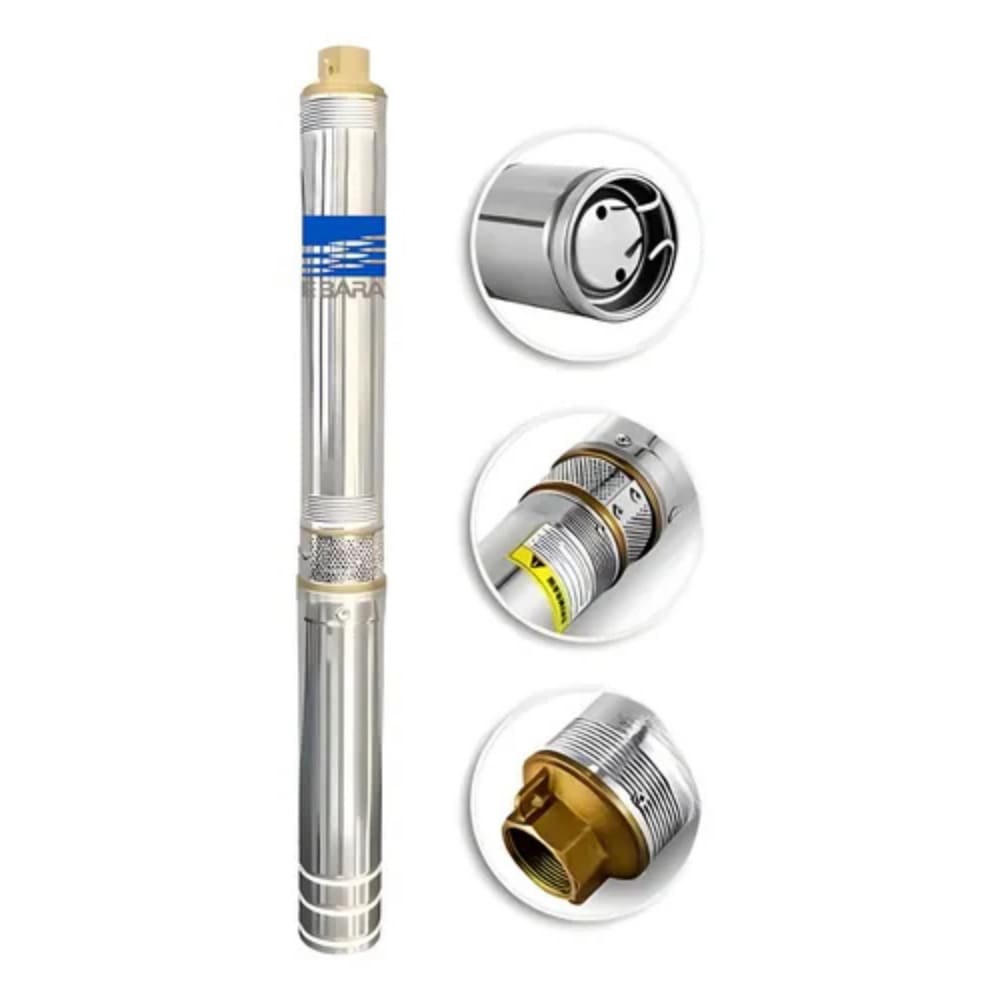 Motobomba Caneta Palito Poço Ebara 3bps2/18 1cv 02 Fios 127V