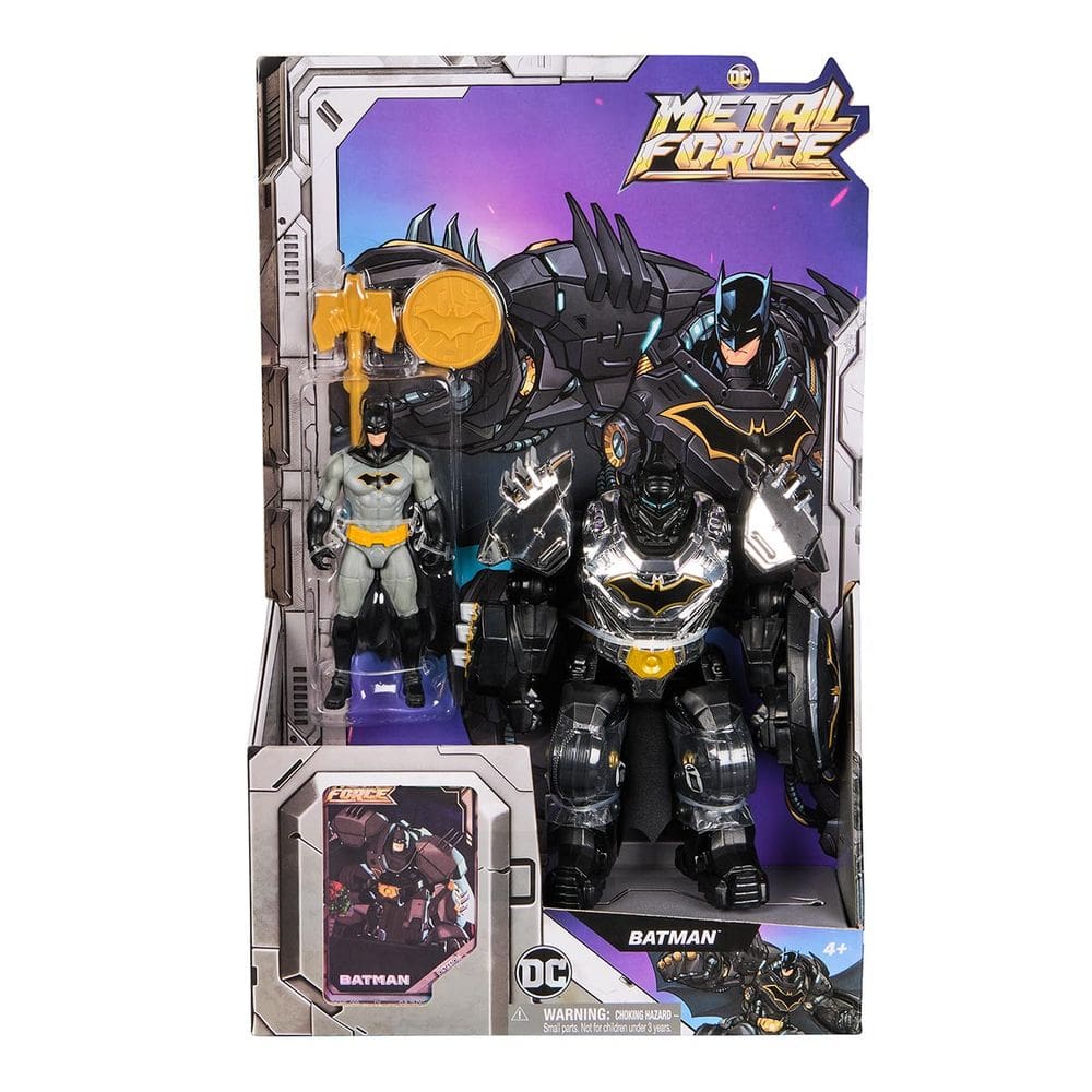 DC Comics, Boneco Batman 10cm com Armadura Metal Force