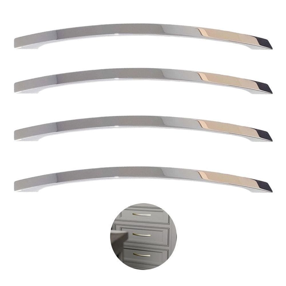 Puxador Alça Cromado Sarajevo Torralba Furação 256mm 4 Unidades