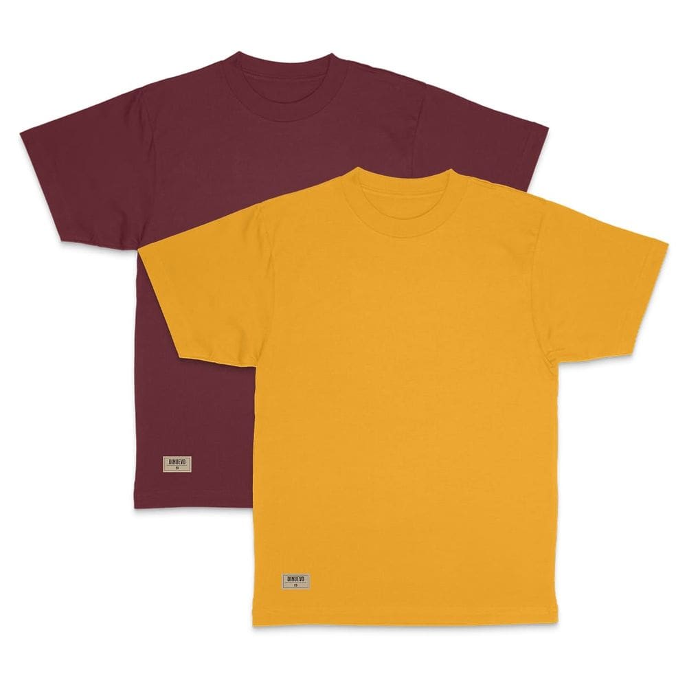 Kit Versátil Masculino 2 Camisas 100% Algodão T-Shirt