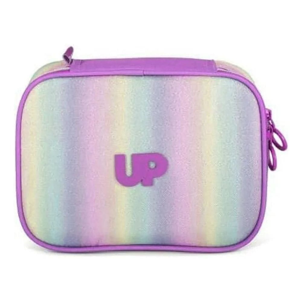 Estojo Escolar Infantil Luxcel Roxo Com Glitter