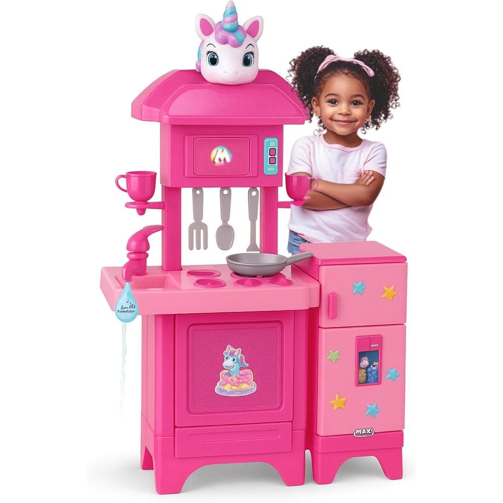 Brinque Cozinha Infantil Completa Unicórnio Magic Toys