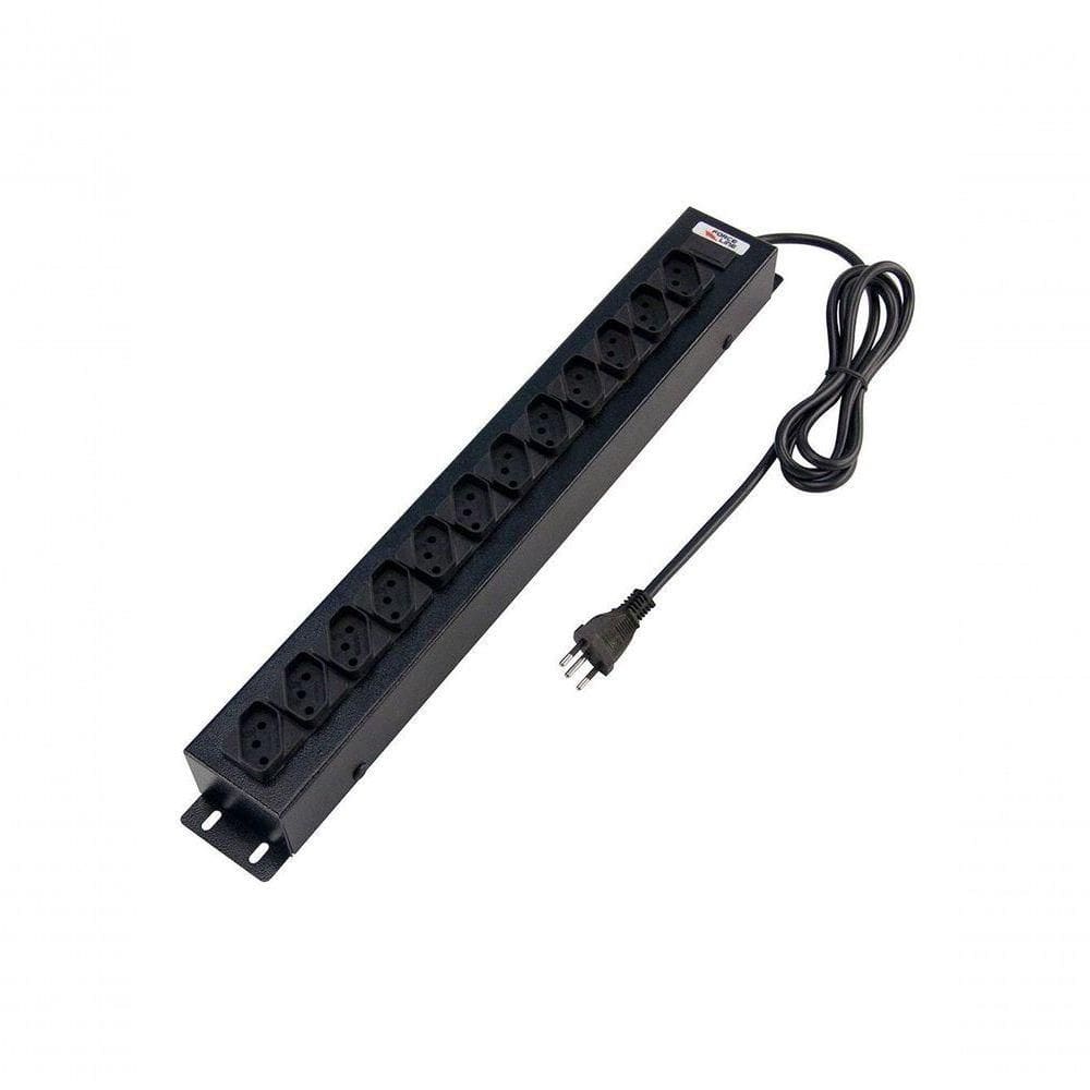 Filtro De Linha Force Line 1,5 Metros Bivolt 12 Tomadas...