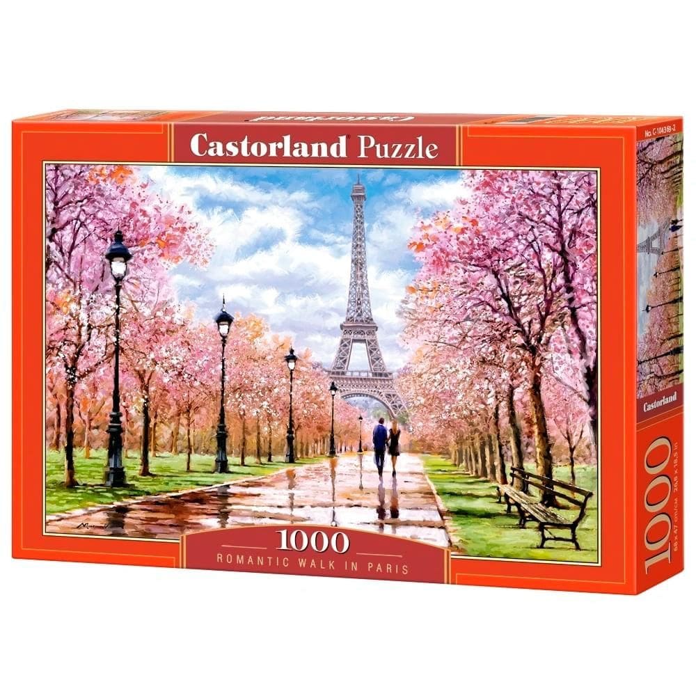 Puzzle 1000 Peças Passeio Romântico em Paris - Castorland Importado 1043692