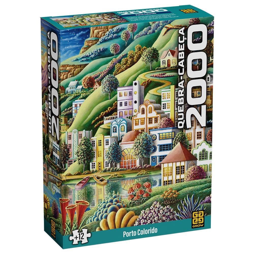 Quebra-Cabeça 2000 peças Porto Colorido