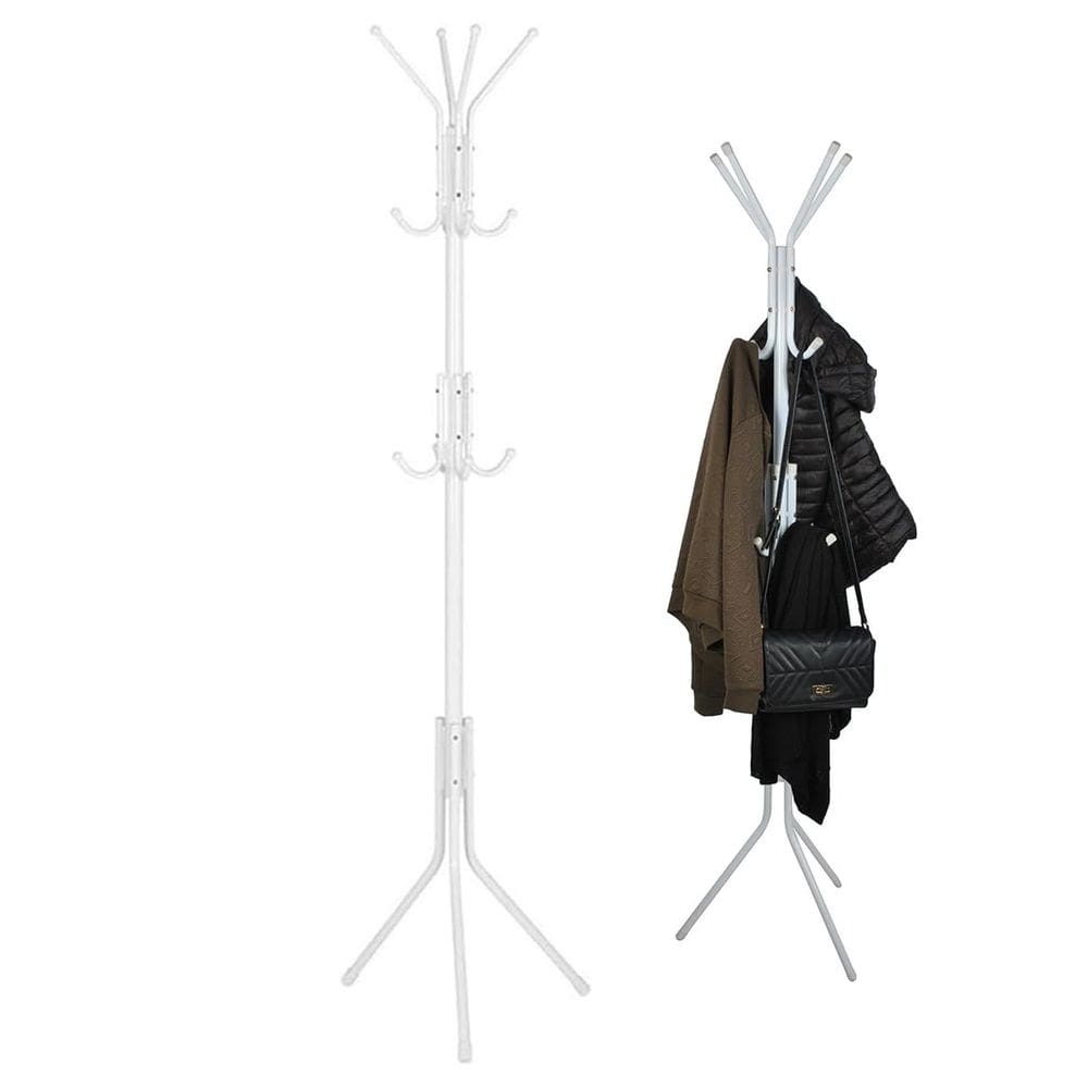 Mancebo Cabideiro Arara Blusa Casaco Roupa 9 Ganchos Chapeu Bolsa Toalha Casa Quarto Closet Organizaçao Multiuso