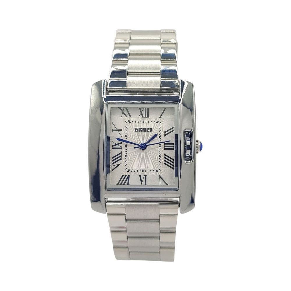 Relógio Skmei Analógico Retangular Romanos Resistente Água
