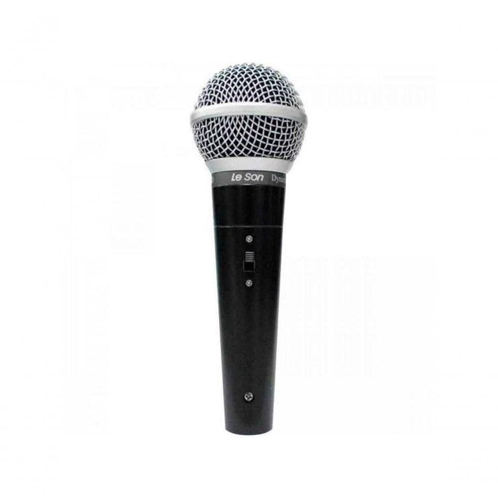 Microfone De Mão Leson Ls50 Dinâmico Preto