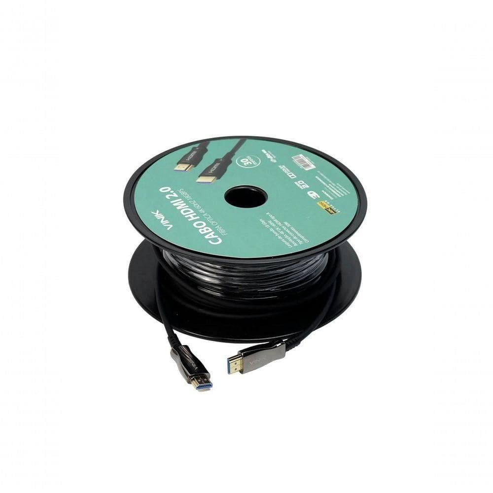 Cabo Hdmi 2.0 Fibra Optica 4k 60hz 18gbps 30 Metros Vinik - Hfo20305