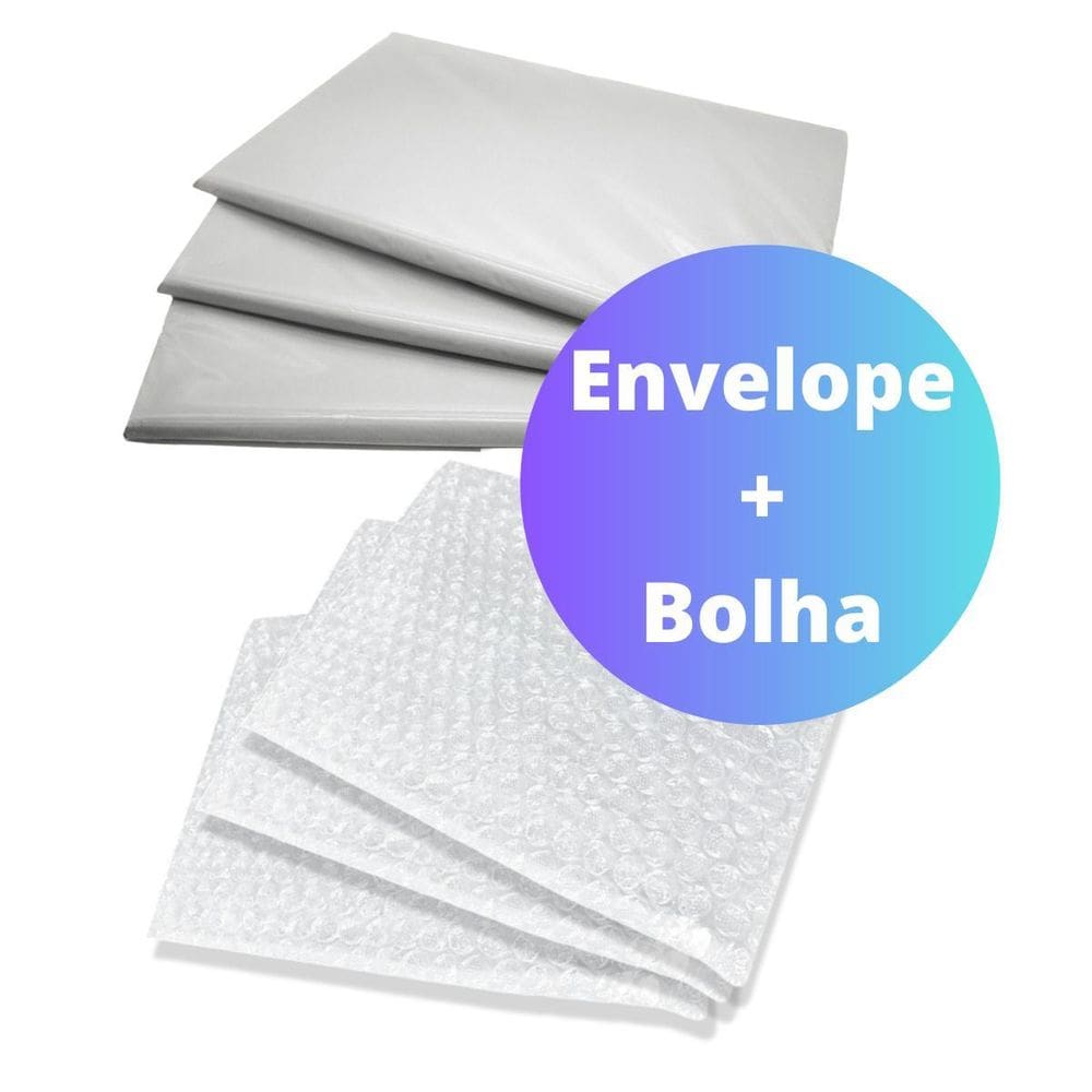 Envelope Segurança c/ Plástico Bolha 19x25cm Branco