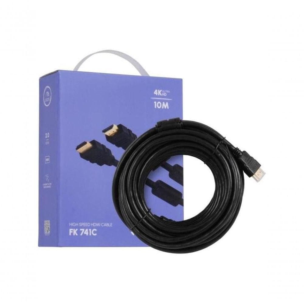 Cabo Hdmi Com Filtro 2.0 4k 10 Metros Hd2010 Fortrek Fk 741c