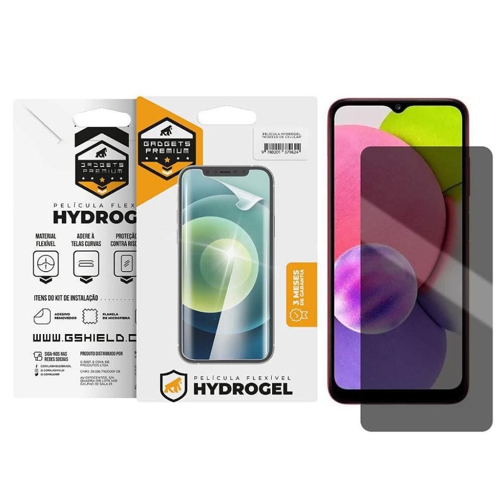 Película para Samsung Galaxy A03s - Privacidade Hydrogel - Gshield