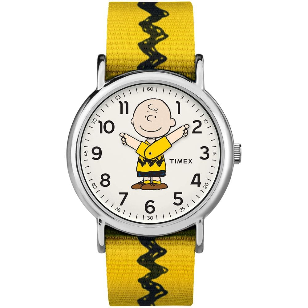 Relógio Timex Weekender TW2R41100 Peanuts Charlie Brown 38 mm