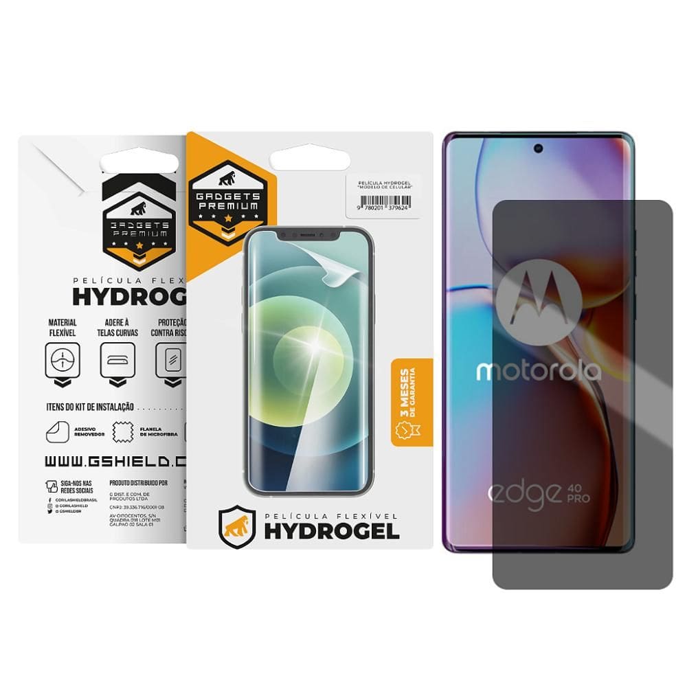 Película Motorola Edge 40 Pro -Privacidade Hydrogel- Gshield
