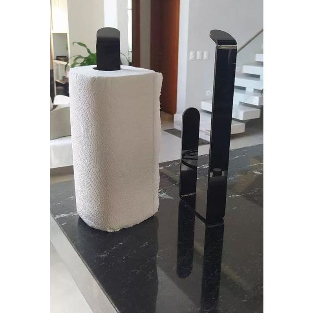 Suporte Papel Toalha De Parede Multiuso Cozinha Com Adesivo