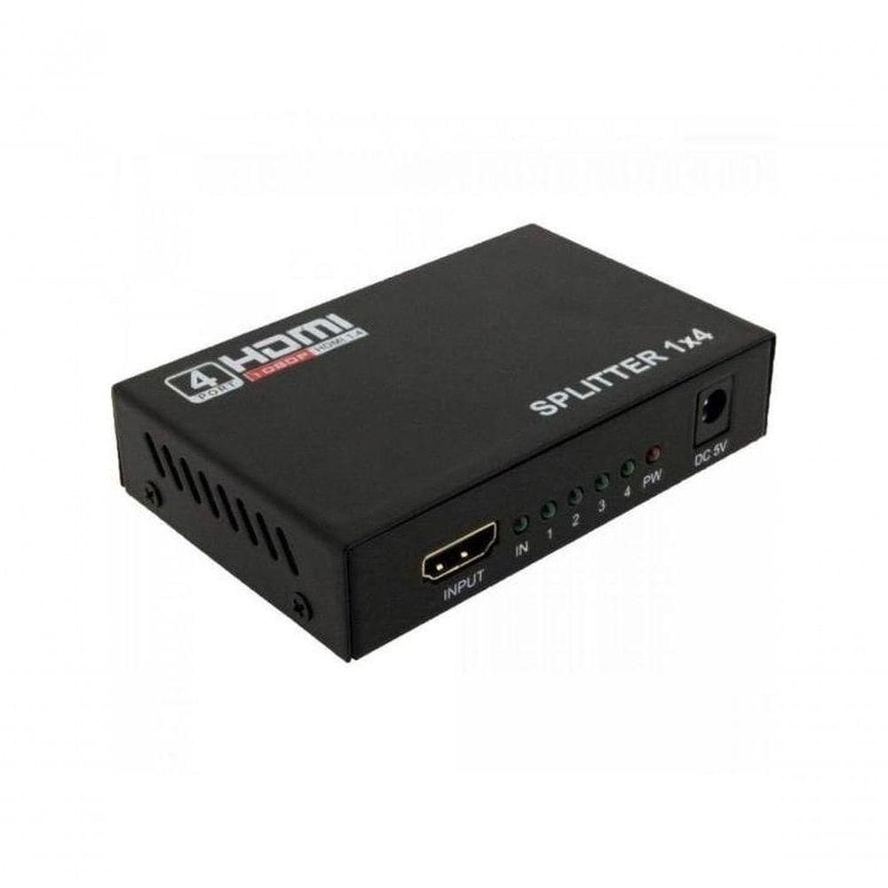 Divisor Hdmi 1 Entrada X 4 Saídas Preto Storm