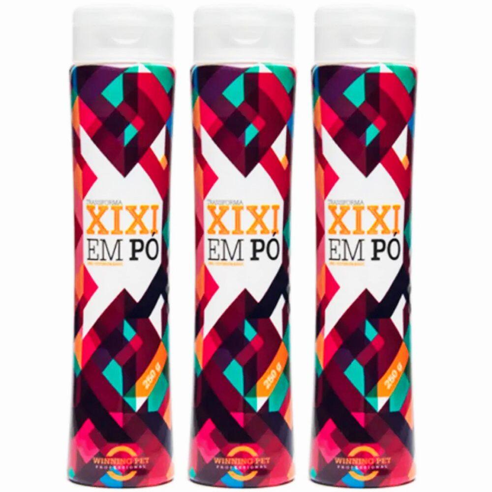 Combo com 3 xixi em pó: Limpa Xixi - Transforma o Xixi em Pó - Seca Xixi - Transforma Xixi em Gel Winning Pet