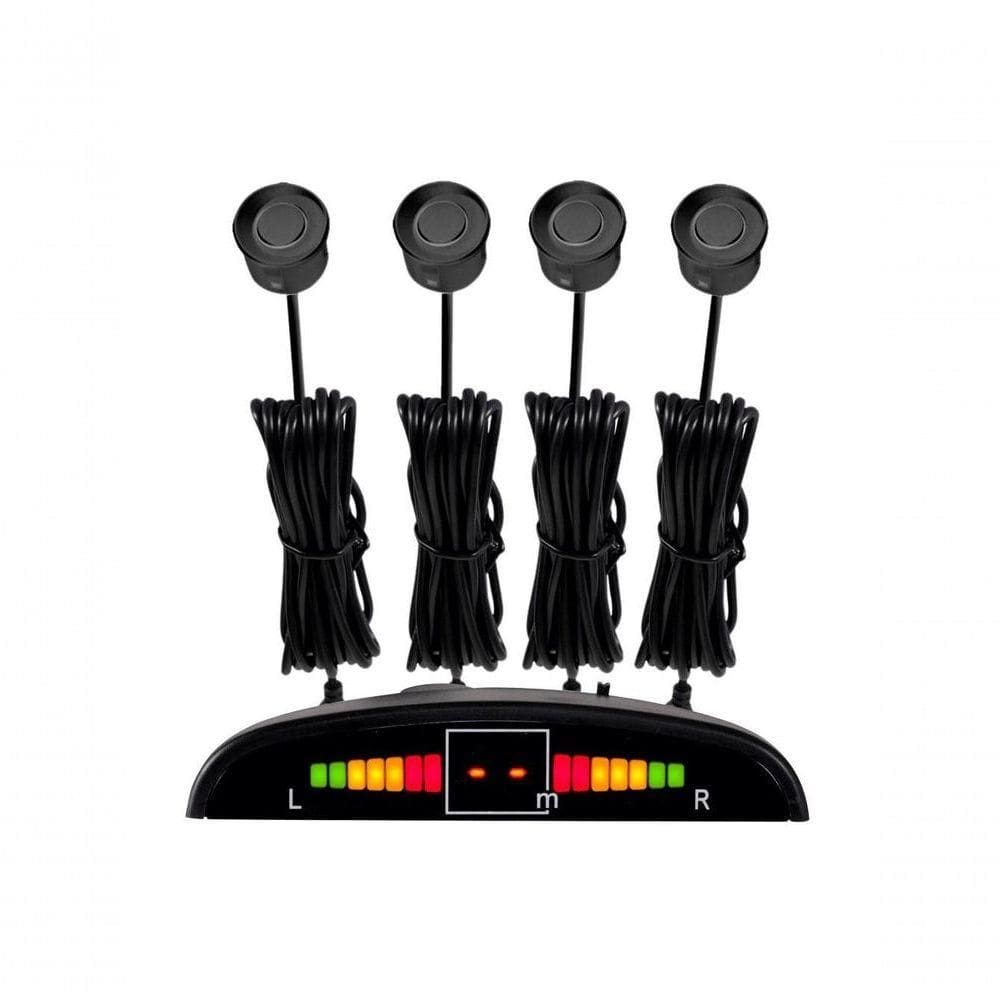 Sensor De Estacionamento Roadstar Rs304br - Preto Brilhante