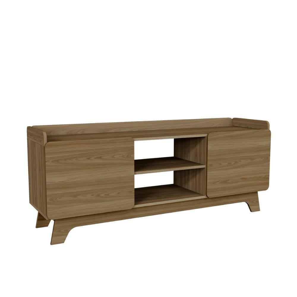 Rack Para Tv Até 65`` Com 2 Portas 150cm John - Natural