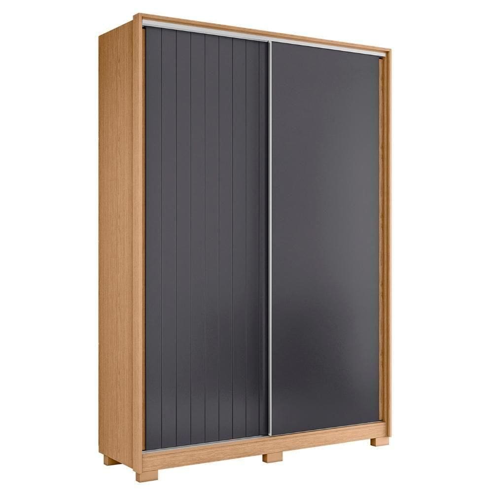 Guarda Roupa Solteiro 160cm Rizatto Flex A02 Off/titanium - Mpozenato