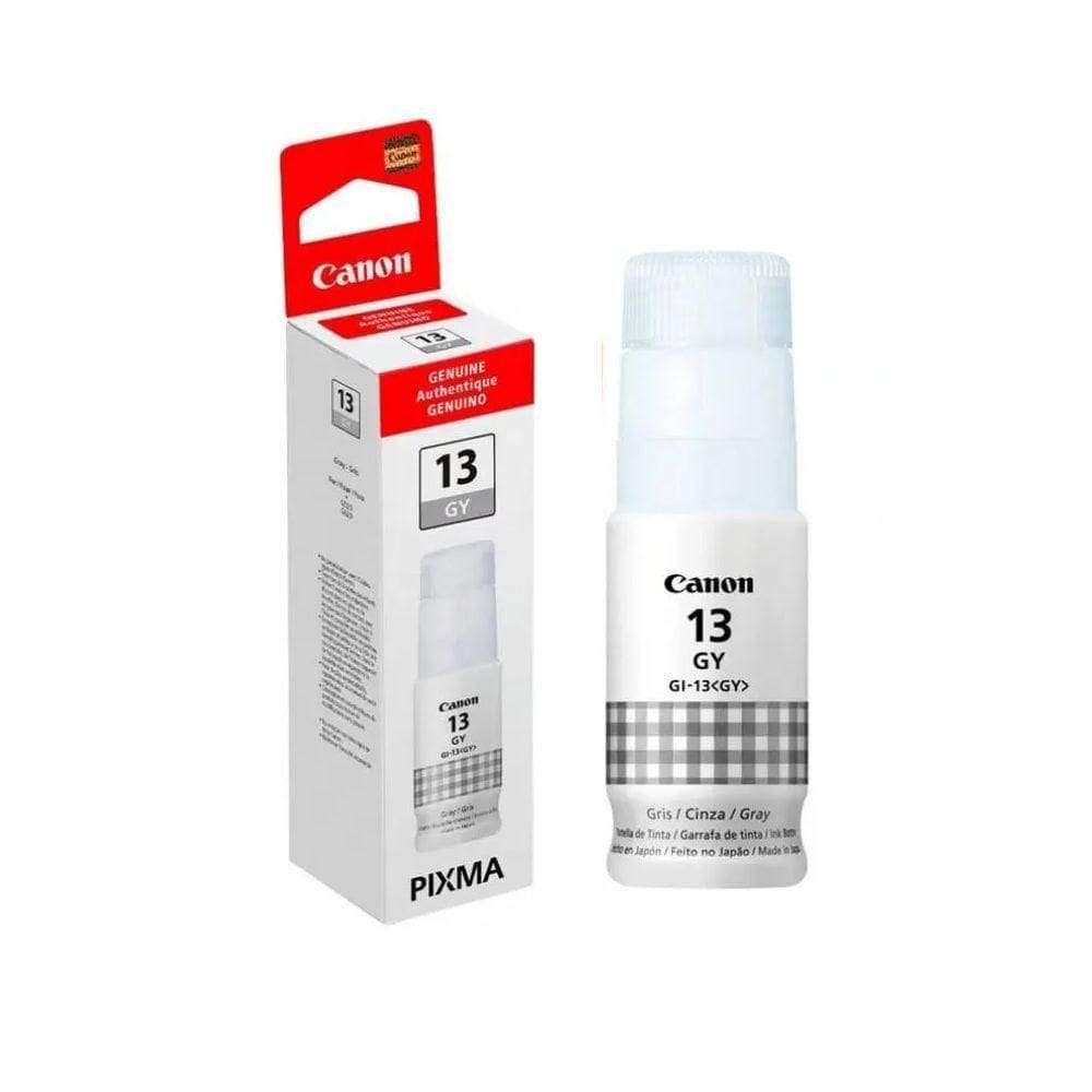 Tinta Canon Gi-13 Gi13 Cinza Gy autêntico Para Impressora Mega Tank G510 G610 G-510 G-610 Refil 60ml